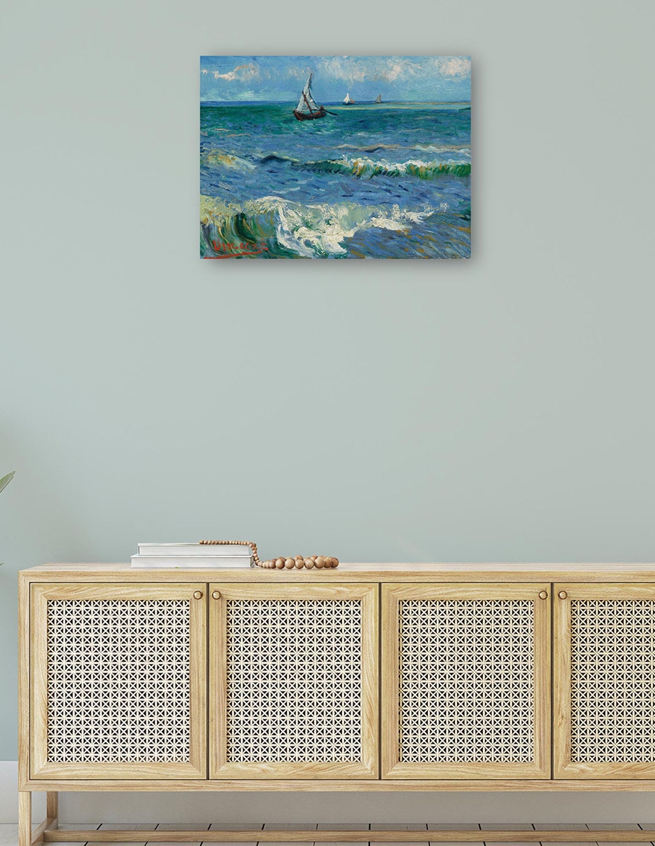 Cuadro decorativo Paisaje marino cerca de Les Saintes Maries de la Mer técnica mixta Navegación 4