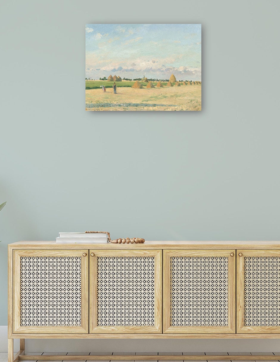Cuadro decorativo Paisaje, Isla de Francia técnica mixta Campos 4