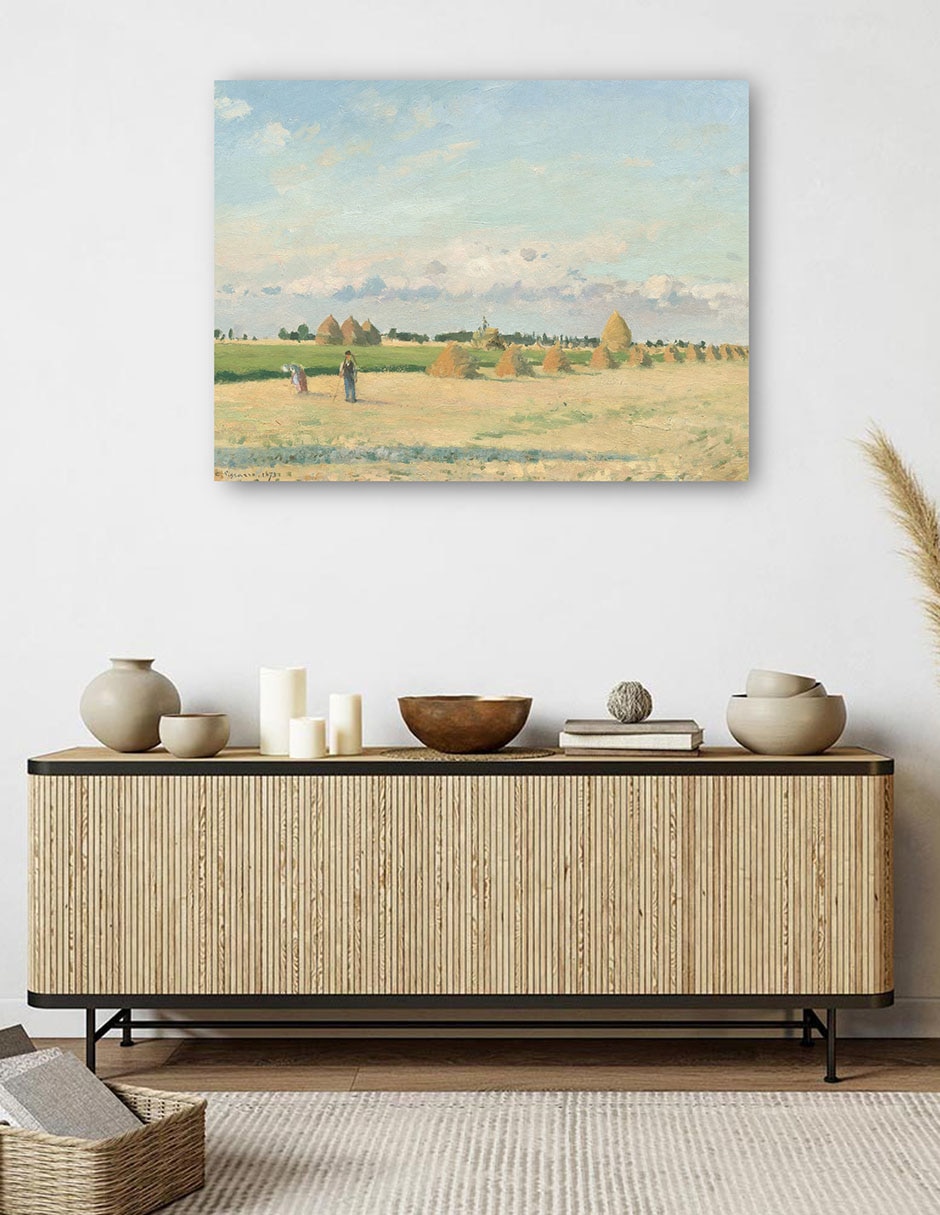 Cuadro decorativo Paisaje, Isla de Francia técnica mixta Campos 5