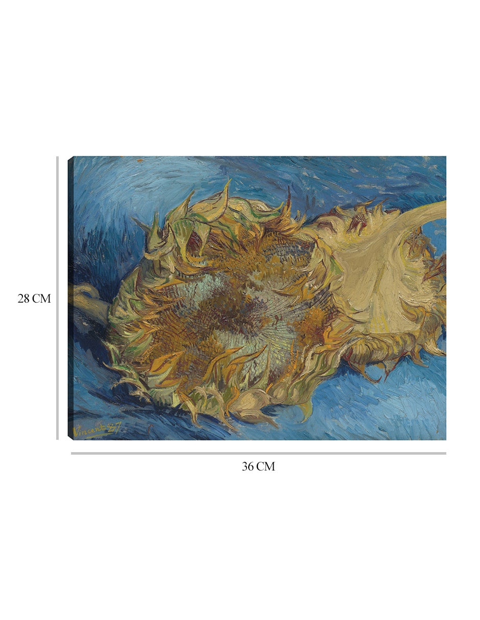 Cuadro decorativo Girasoles (1887) técnica mixta 8