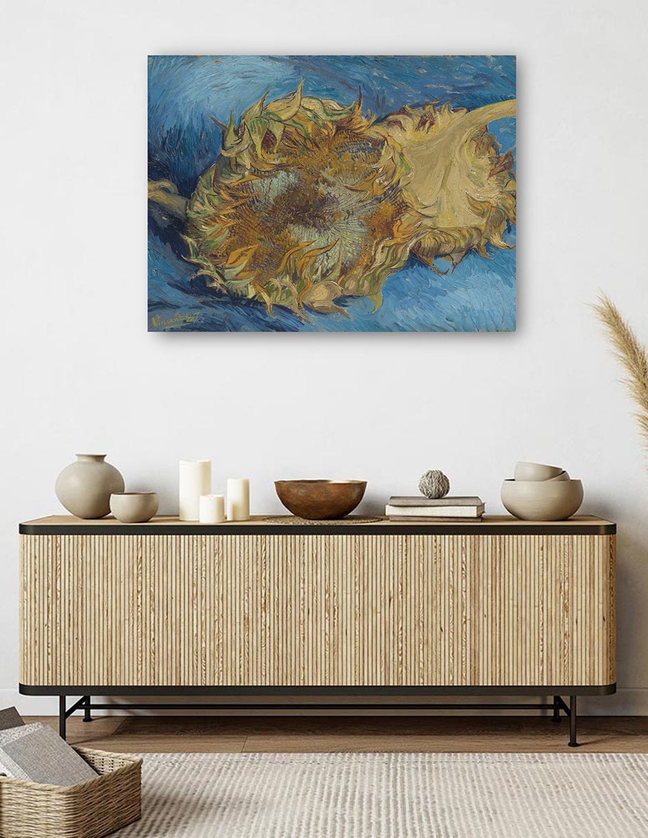 Cuadro decorativo Girasoles (1887) técnica mixta 5