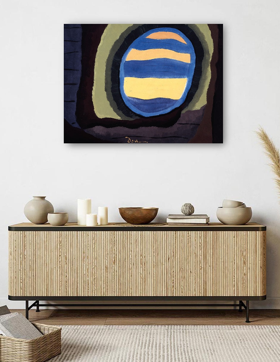 Cuadro decorativo Por la ventana (1939) técnica mixta Formas 5