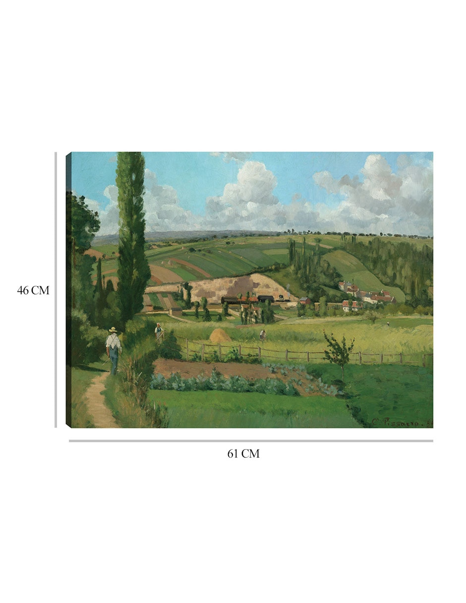 Cuadro decorativo Paisaje en Les Patis, Pontoise técnica mixta Campos 3