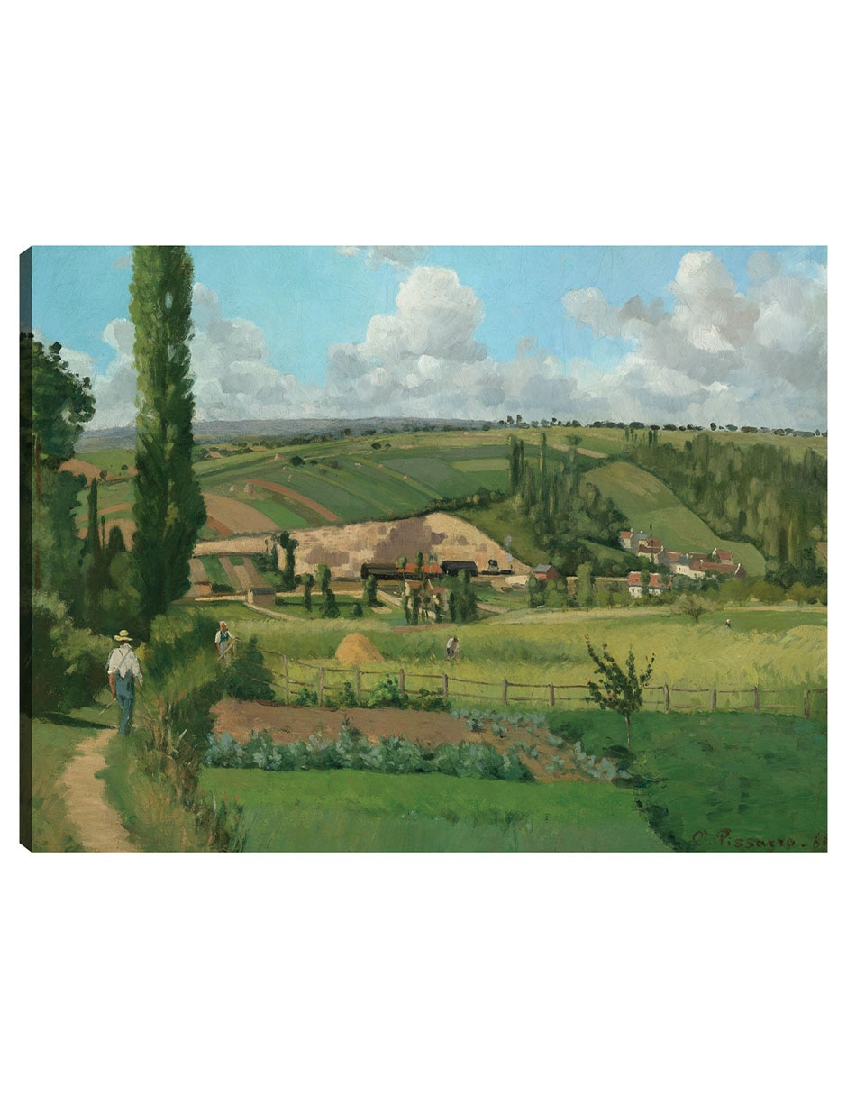 Cuadro decorativo Paisaje en Les Patis, Pontoise técnica mixta Campos