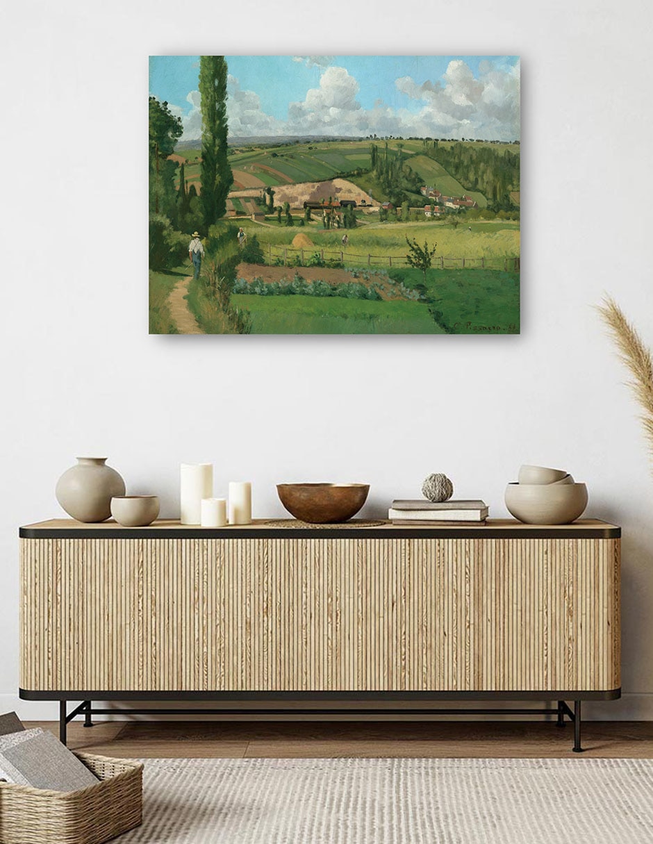 Cuadro decorativo Paisaje en Les Patis, Pontoise técnica mixta Campos 5