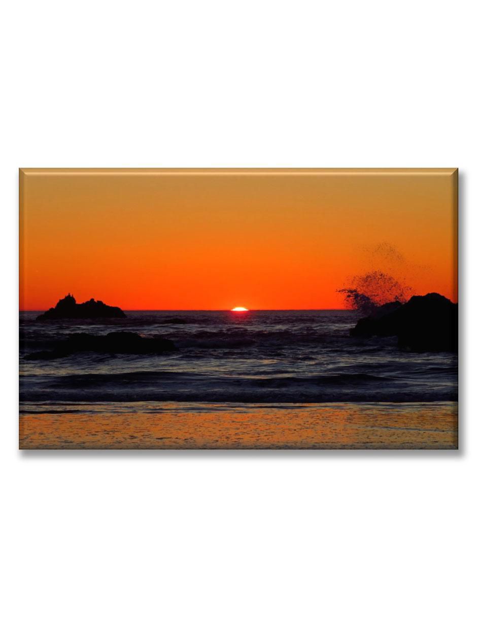 Cuadro decorativo atardecer en la playa