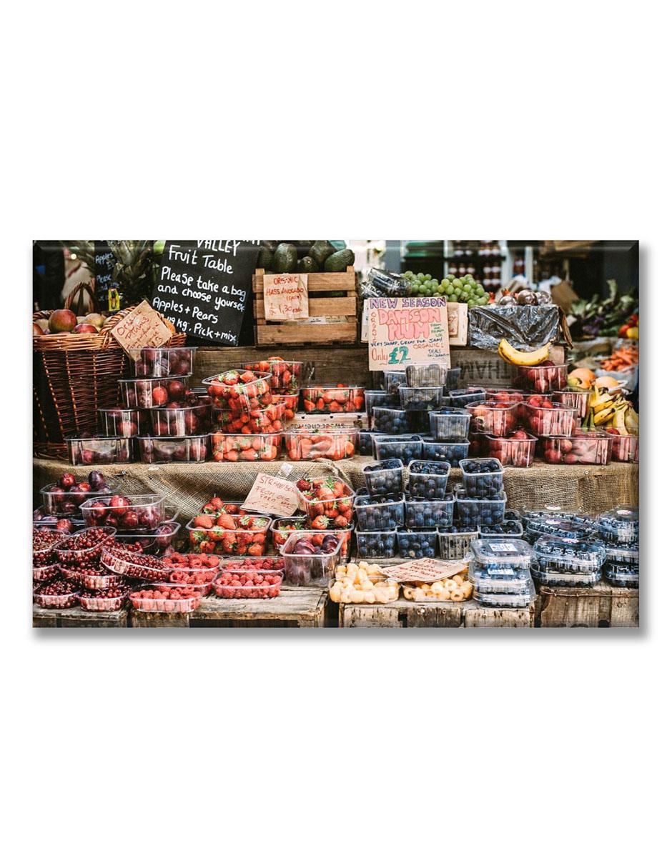 Cuadro decorativo mercado de frutas Cuadro decorativo mercado de frutas