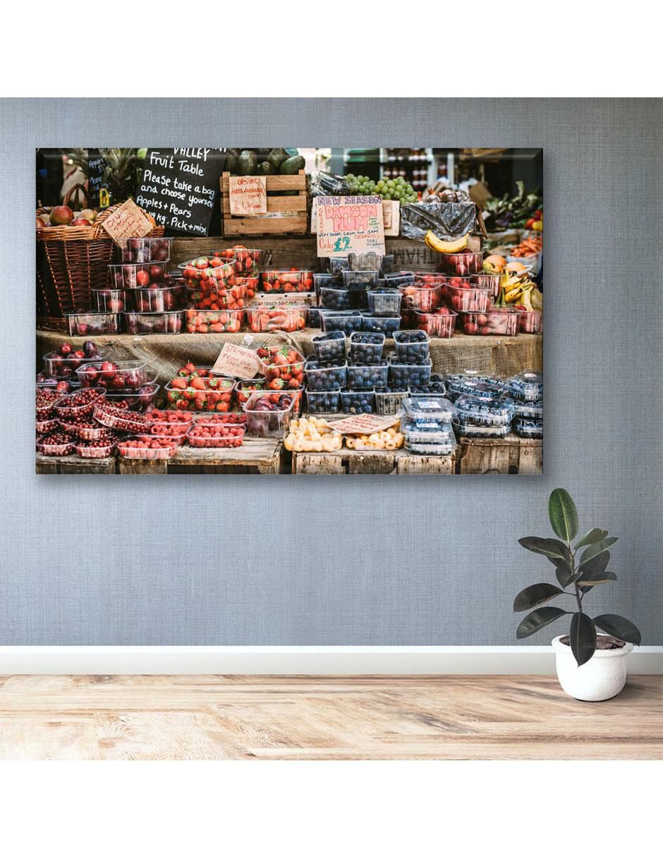 Cuadro decorativo mercado de frutas 4