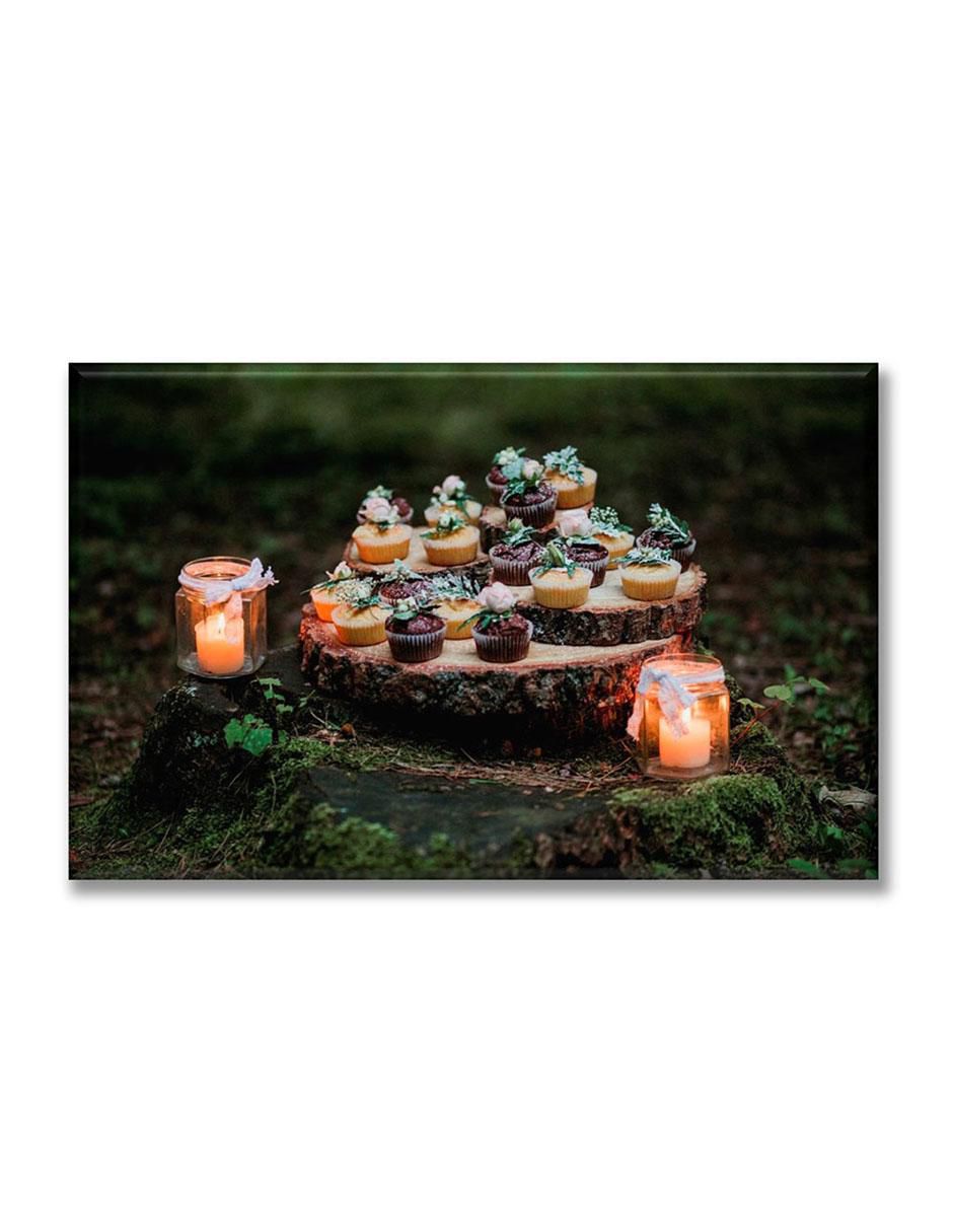 Cuadro decorativo Cupcakes en el bosque