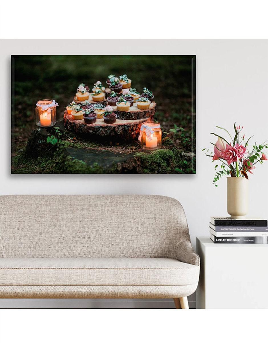 Cuadro decorativo Cupcakes en el bosque 2
