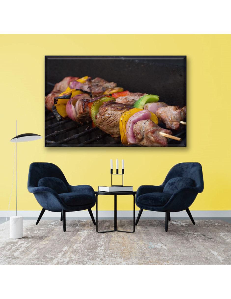Cuadro decorativo Brocheta con carne 2