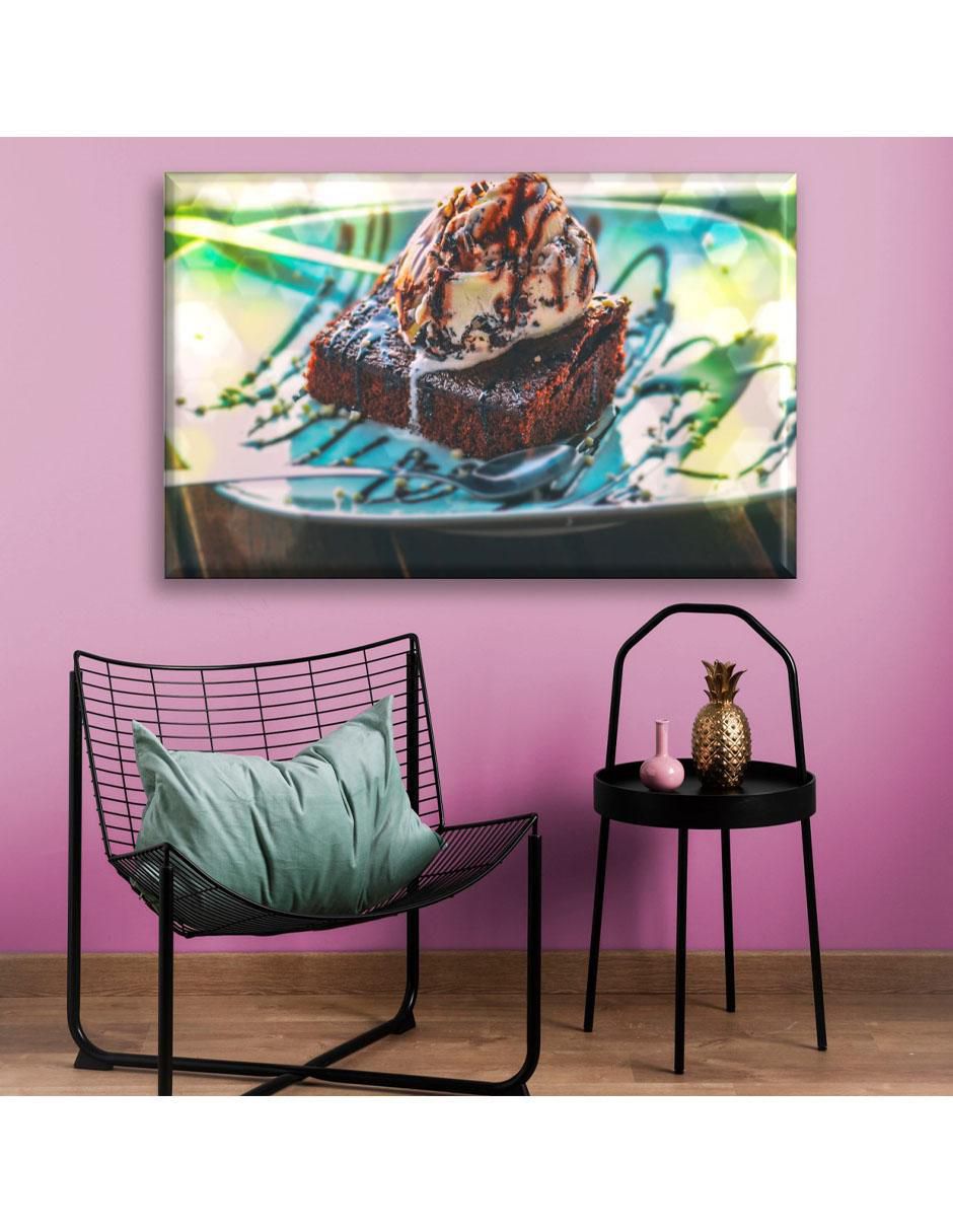 Cuadro decorativo Brownie con helado 3