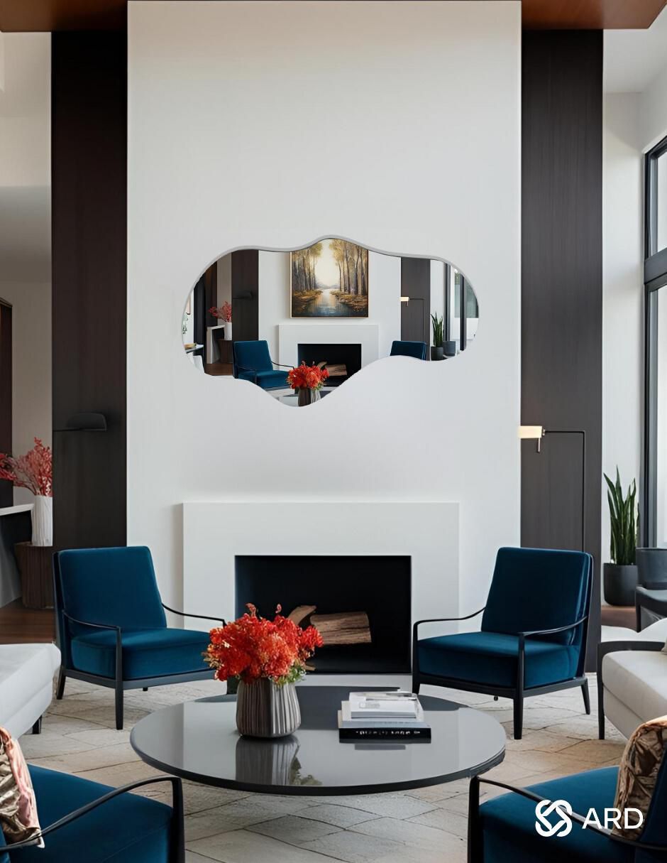Espejo irregular Decorativo de pared Glanz Cloud 2