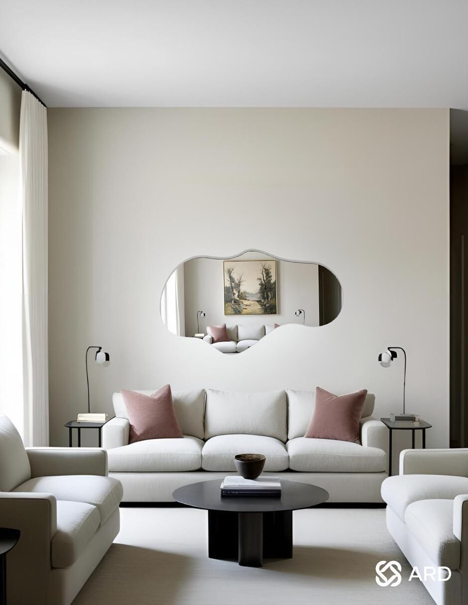 Espejo irregular Decorativo de pared Glanz Cloud 4