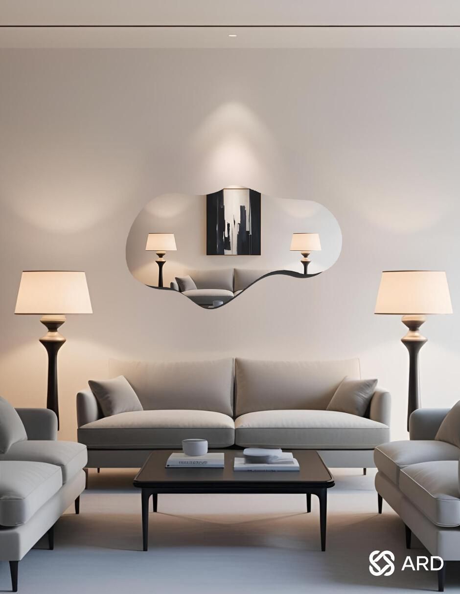 Espejo irregular Decorativo de pared Glanz Cloud 5