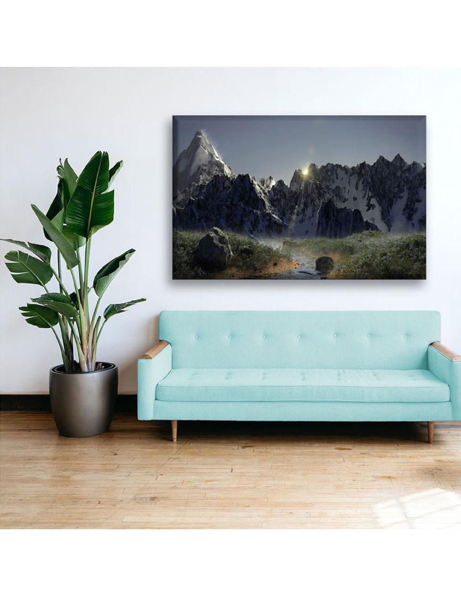 Cuadro decorativo Montaña con puesta de sol 3
