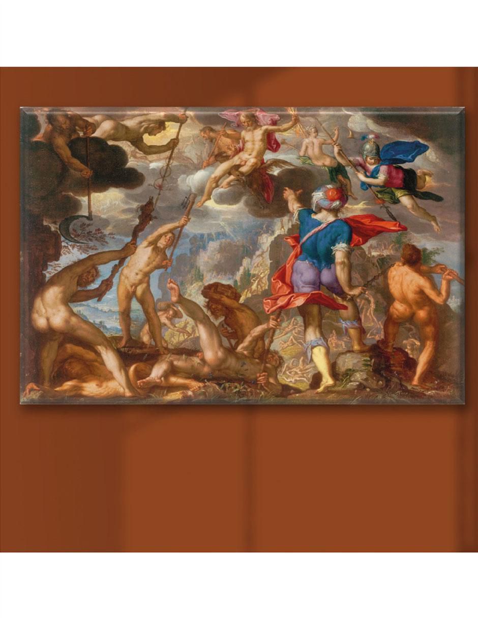 Cuadro decorativo batalla dioses y los gigantes 3