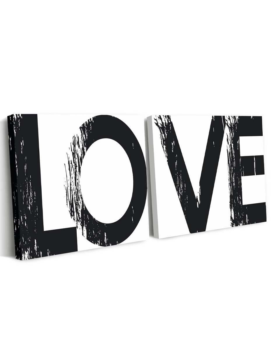 Cuadro decorativo Set de amor en grande con barniz a registro 2