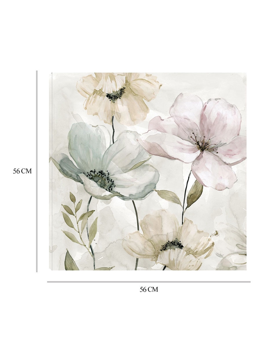Cuadro decorativo Detalles en Jardín Gris I técnica mixta Primavera 6
