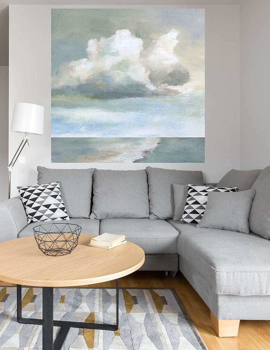 Cuadro decorativo Escape entre Nubes IX técnica mixta Nubes 4