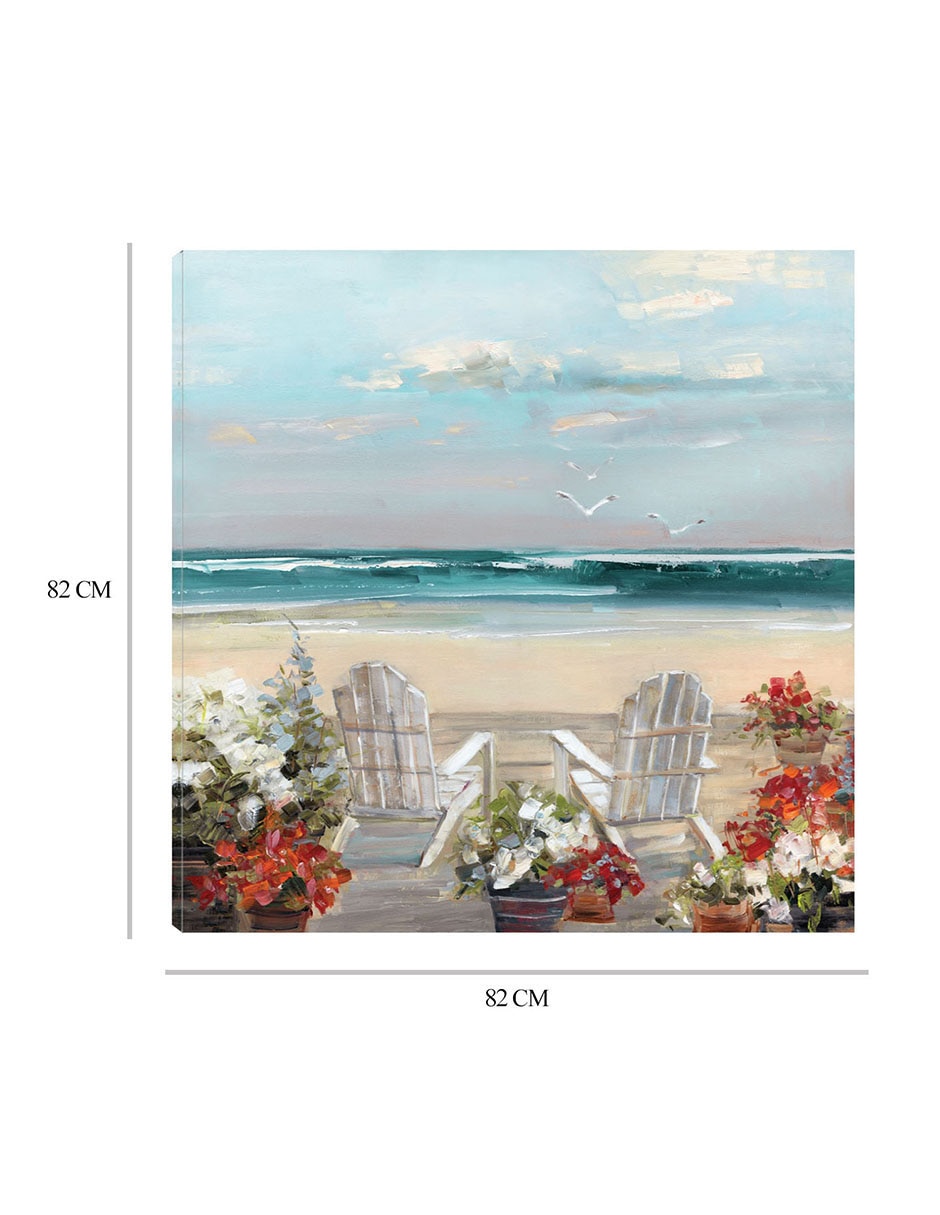 Cuadro decorativo Brisamarina de Verano técnica mixta Playas 6