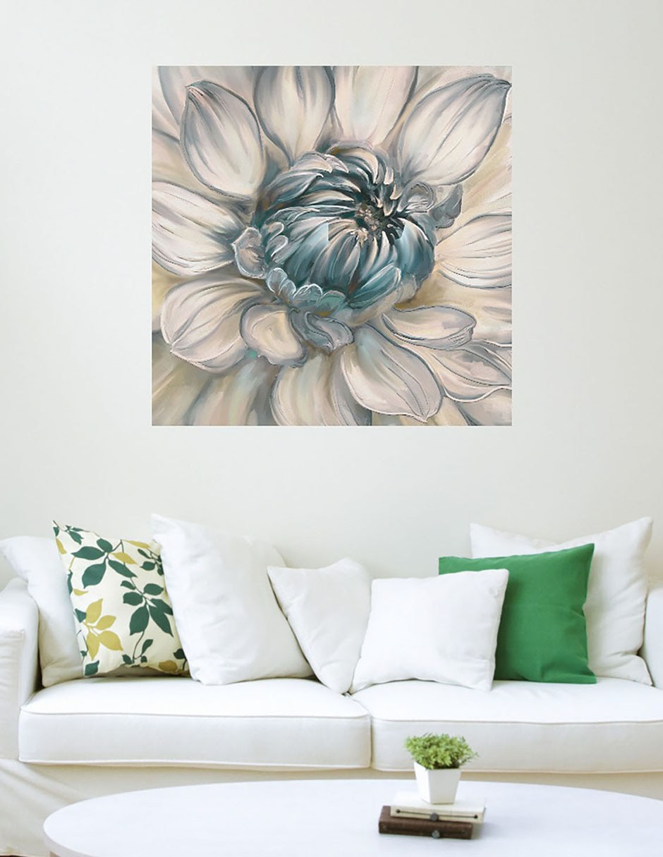 Cuadro decorativo Dahlia Azul II técnica mixta Floración 3