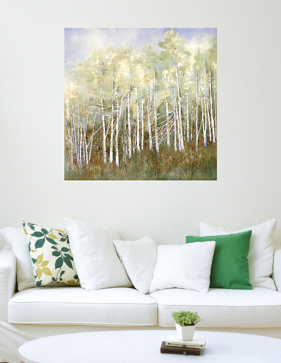 Cuadro decorativo Cambio necesario en verano técnica mixta Bosques 3