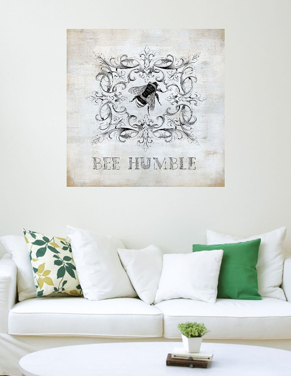 Cuadro decorativo Abeja I técnica mixta Animales Domésticos 3