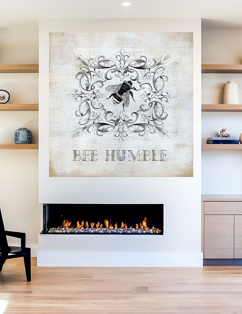 Cuadro decorativo Abeja I técnica mixta Animales Domésticos 5