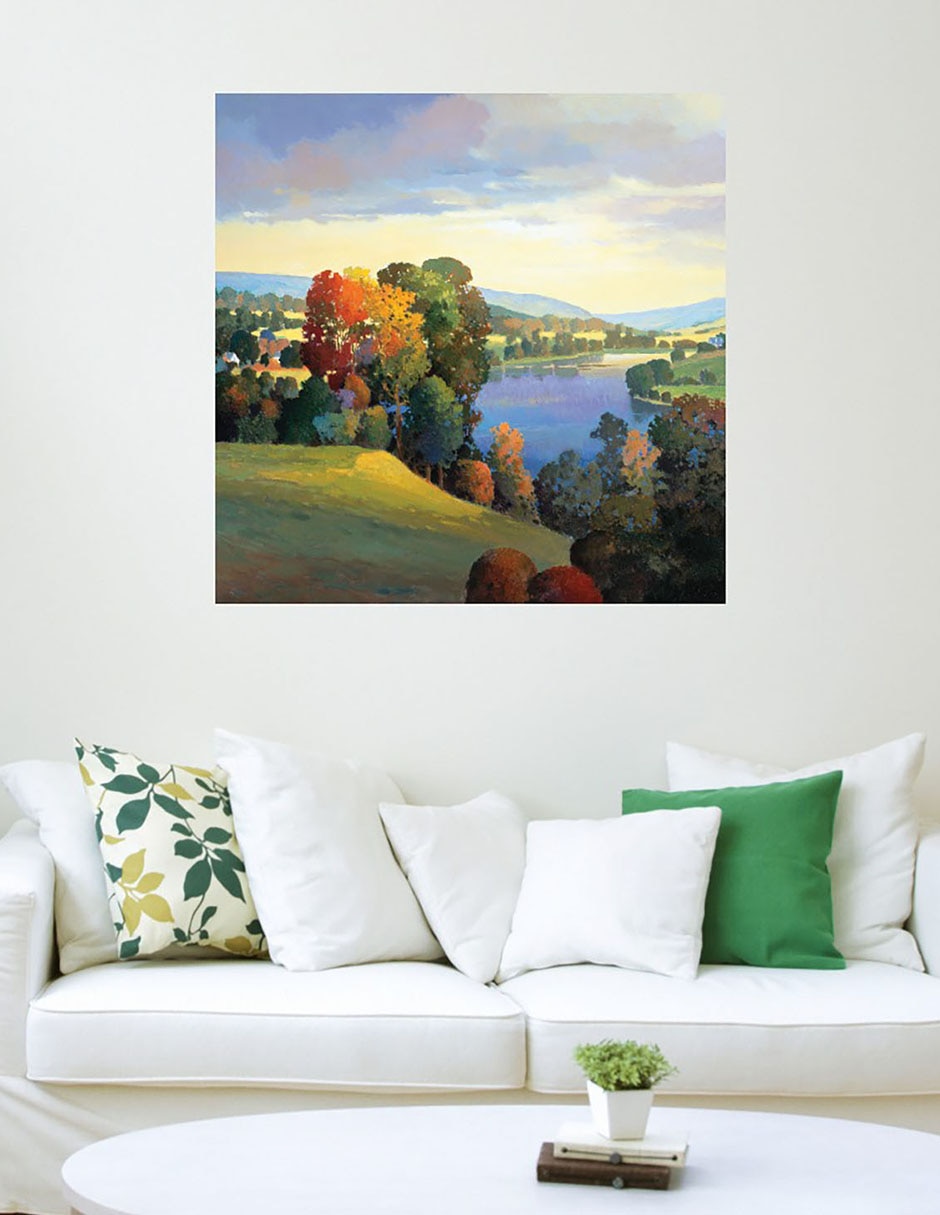 Cuadro decorativo Colina y Valle III técnica mixta Campos 3