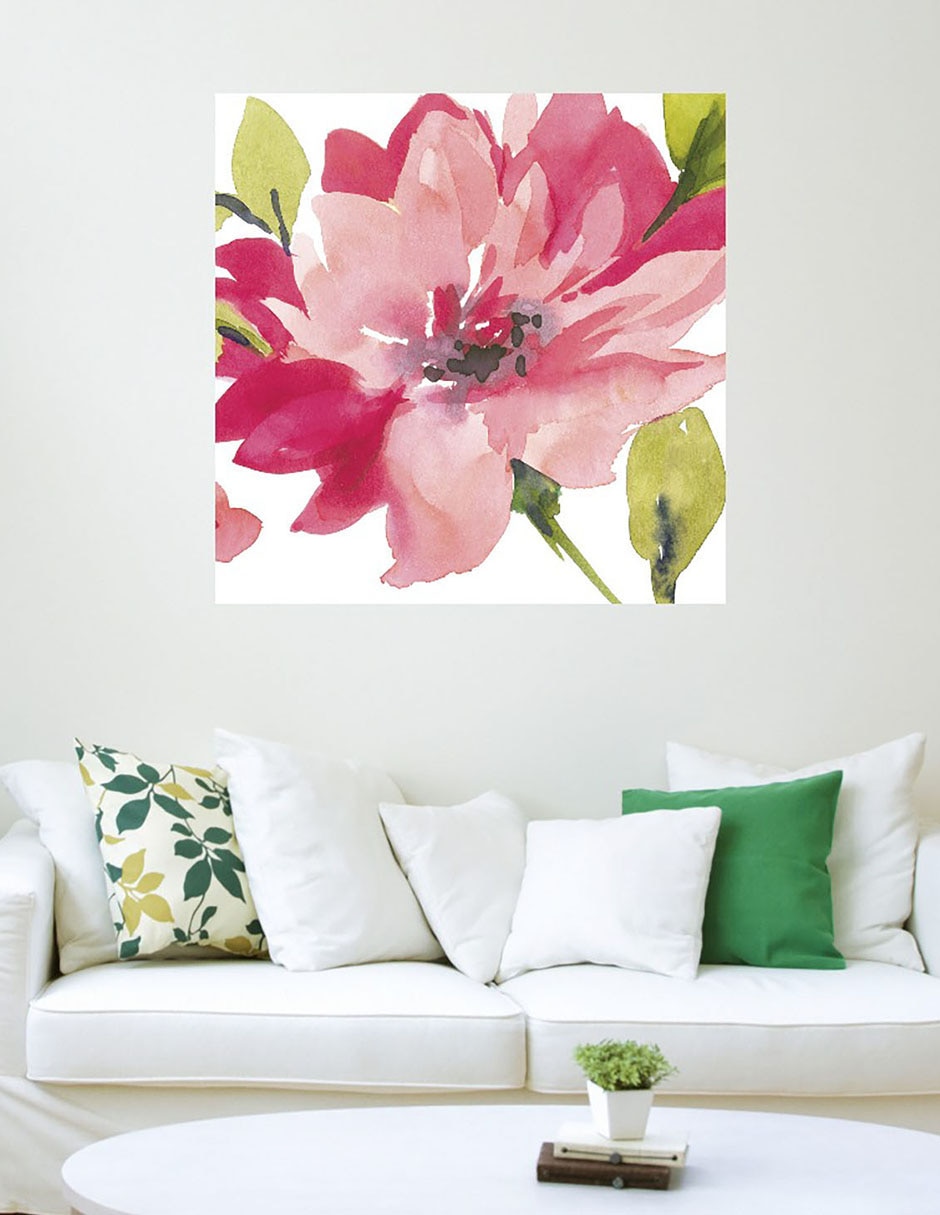 Cuadro decorativo Flor Carmesí II técnica mixta Floración 4