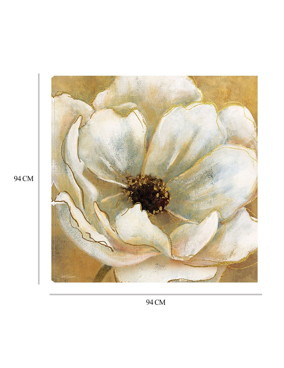 Cuadro decorativo Esplendor dorado I técnica mixta Floración 6