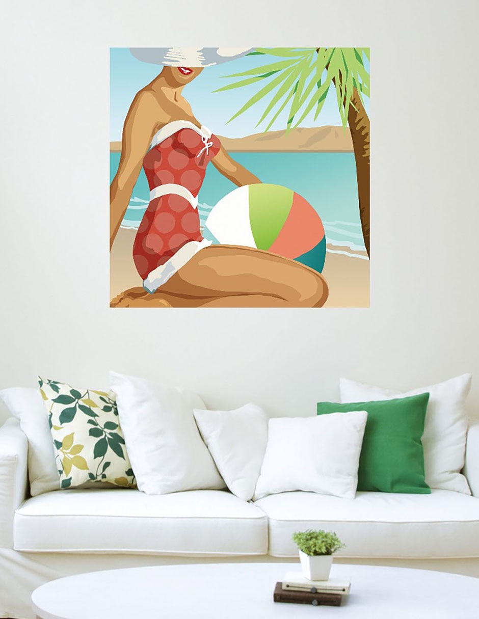 Cuadro decorativo Belleza de Playa I técnica mixta Playas 3