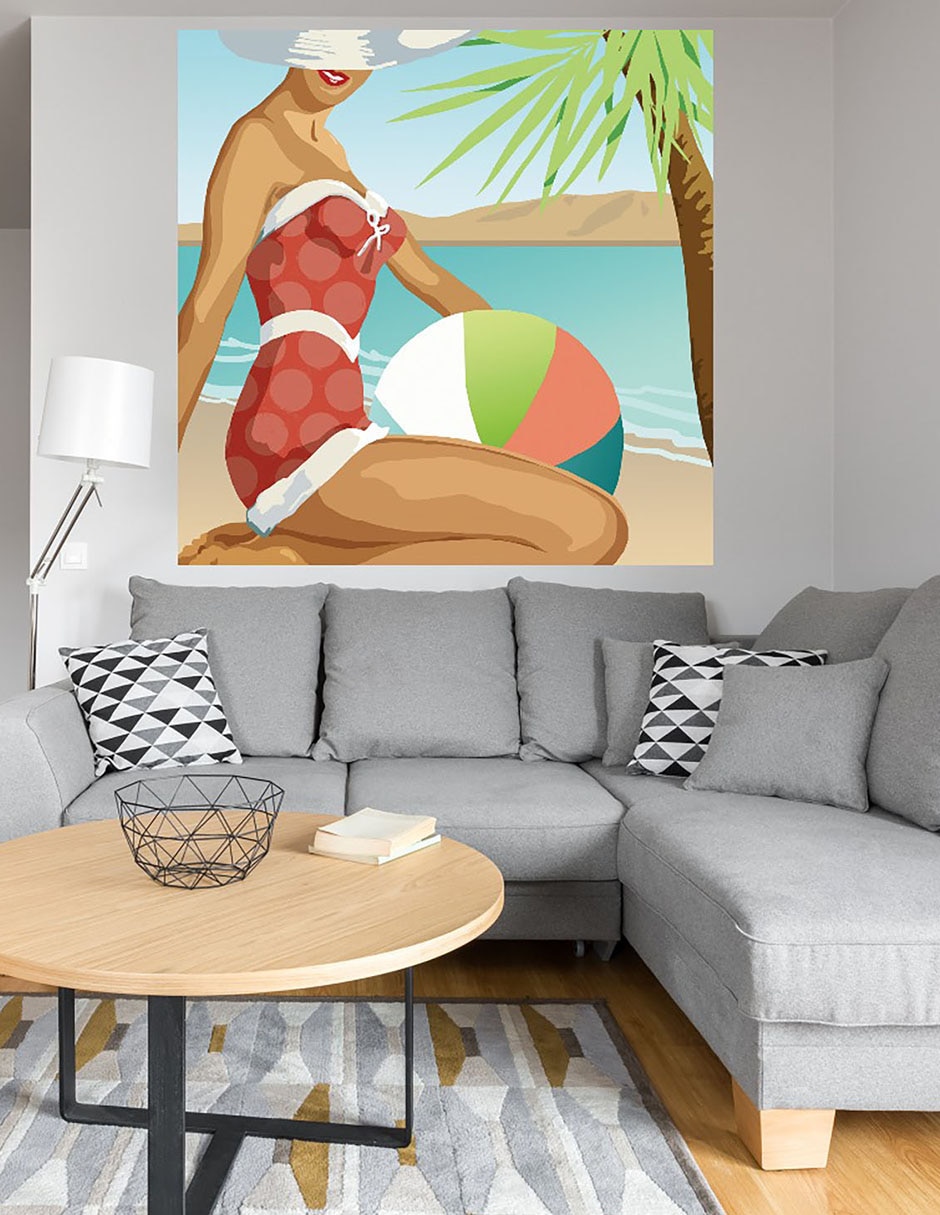 Cuadro decorativo Belleza de Playa I técnica mixta Playas 4