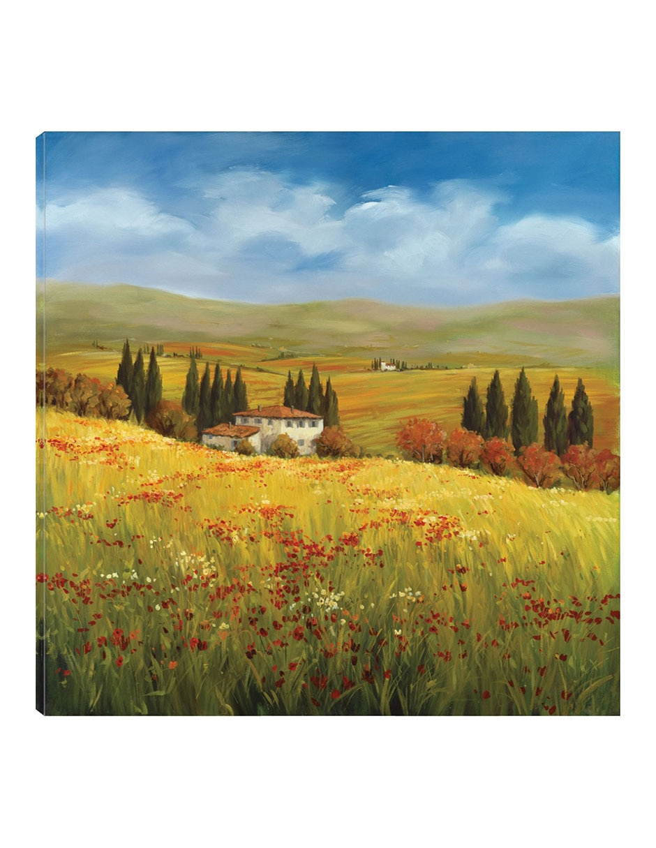 Cuadro decorativo Esplendor de la toscana técnica mixta Caminos Cuadro decorativo Esplendor de la toscana técnica mixta Caminos