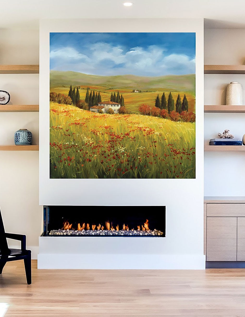 Cuadro decorativo Esplendor de la toscana técnica mixta Caminos 5