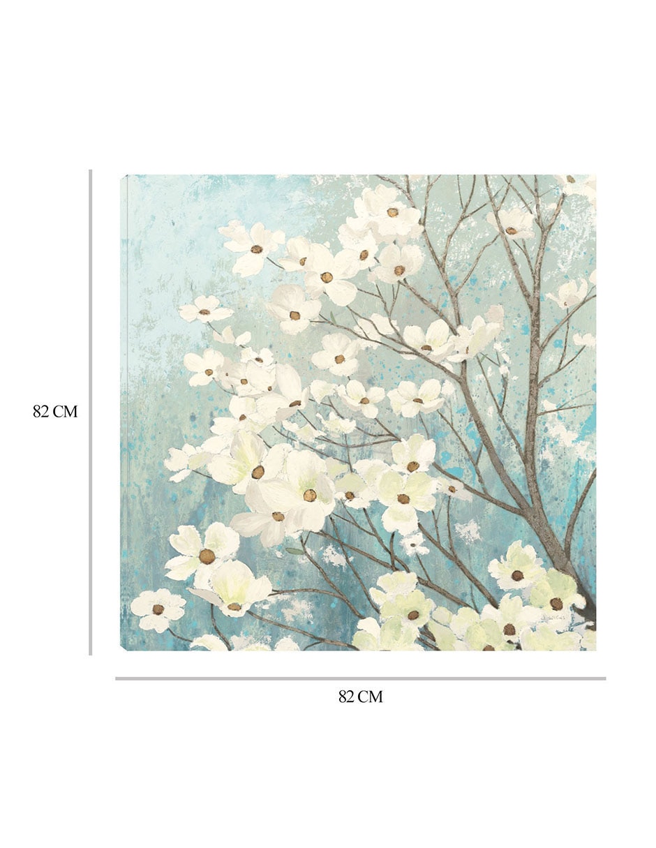 Cuadro decorativo Flor de Cornejo I técnica mixta Floración 8