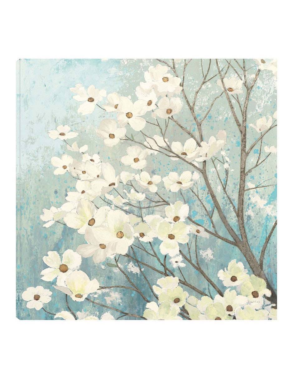 Cuadro decorativo Flor de Cornejo I técnica mixta Floración