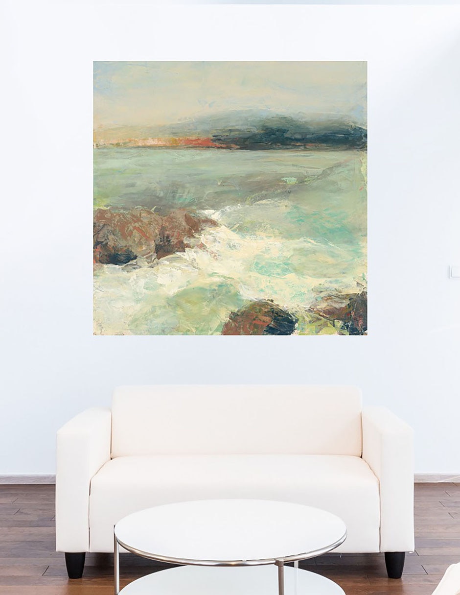 Cuadro decorativo Cabo de Lobos técnica mixta Playas 7