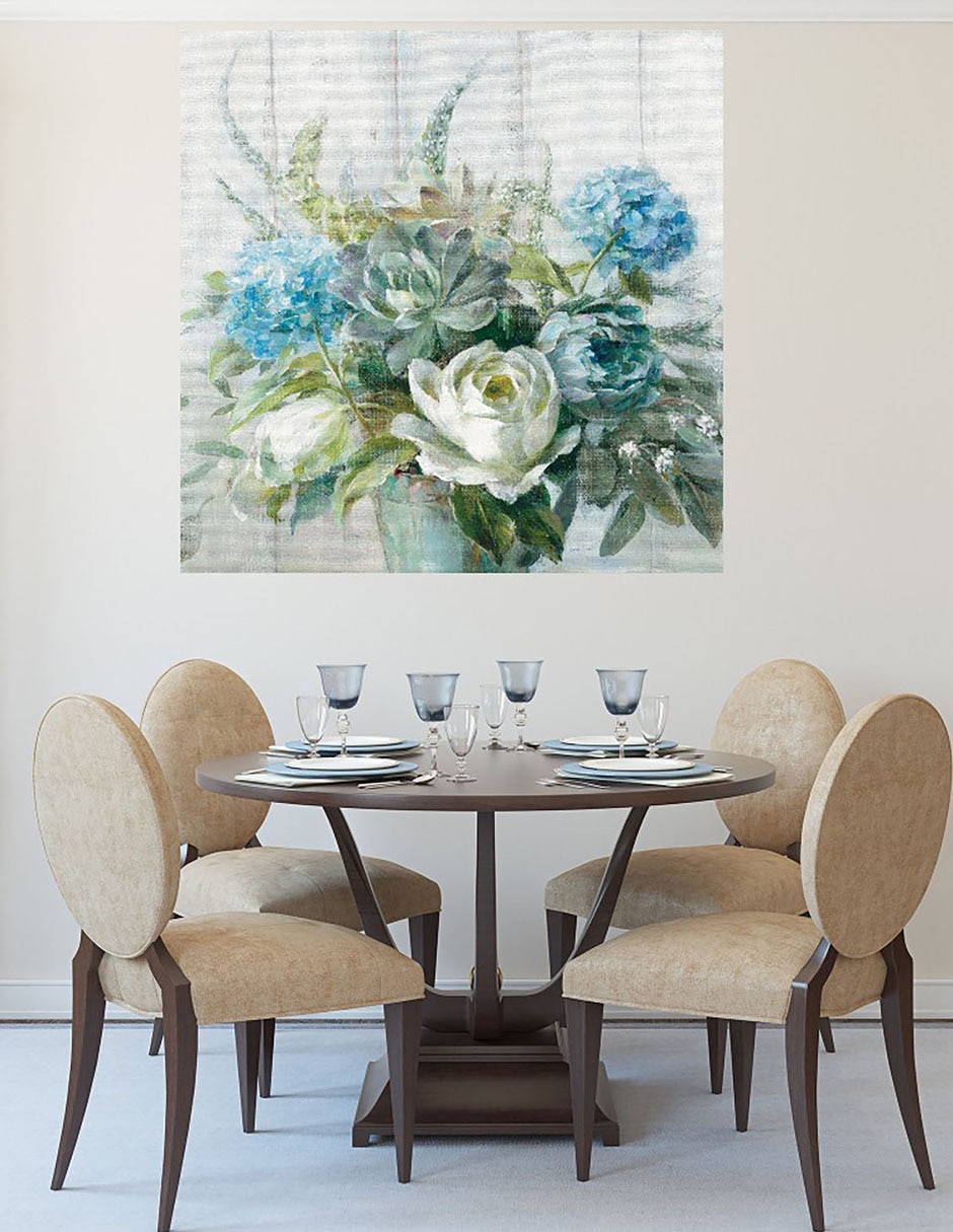 Cuadro decorativo Elegancia natural técnica mixta Arreglo Floral 6
