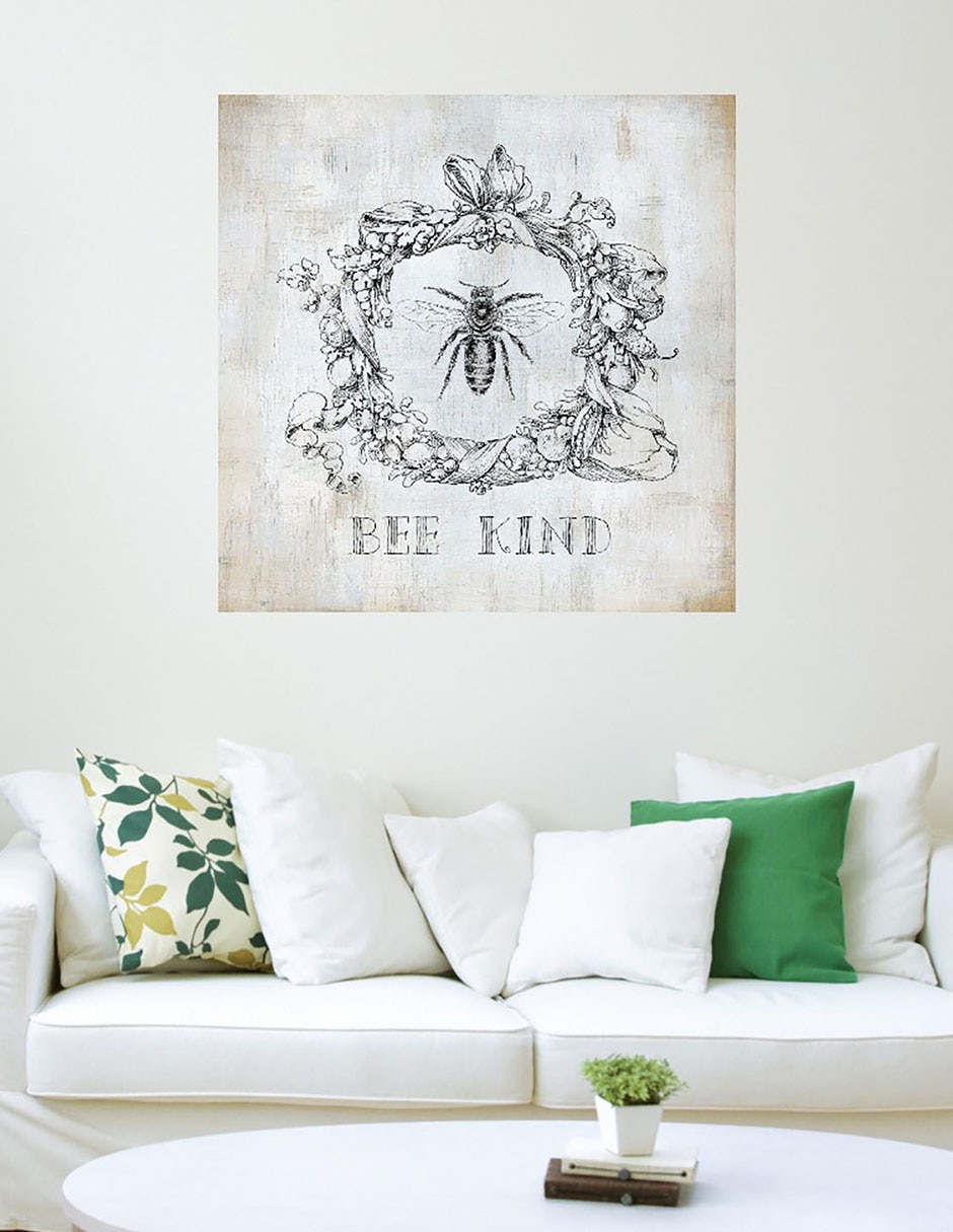 Cuadro decorativo Abeja II técnica mixta Animales Domésticos 4