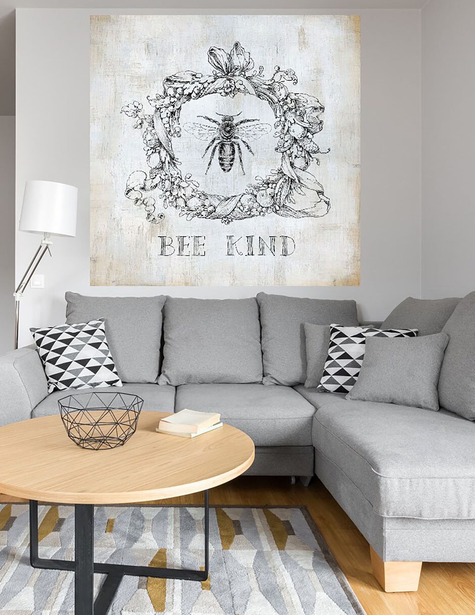 Cuadro decorativo Abeja II técnica mixta Animales Domésticos 5