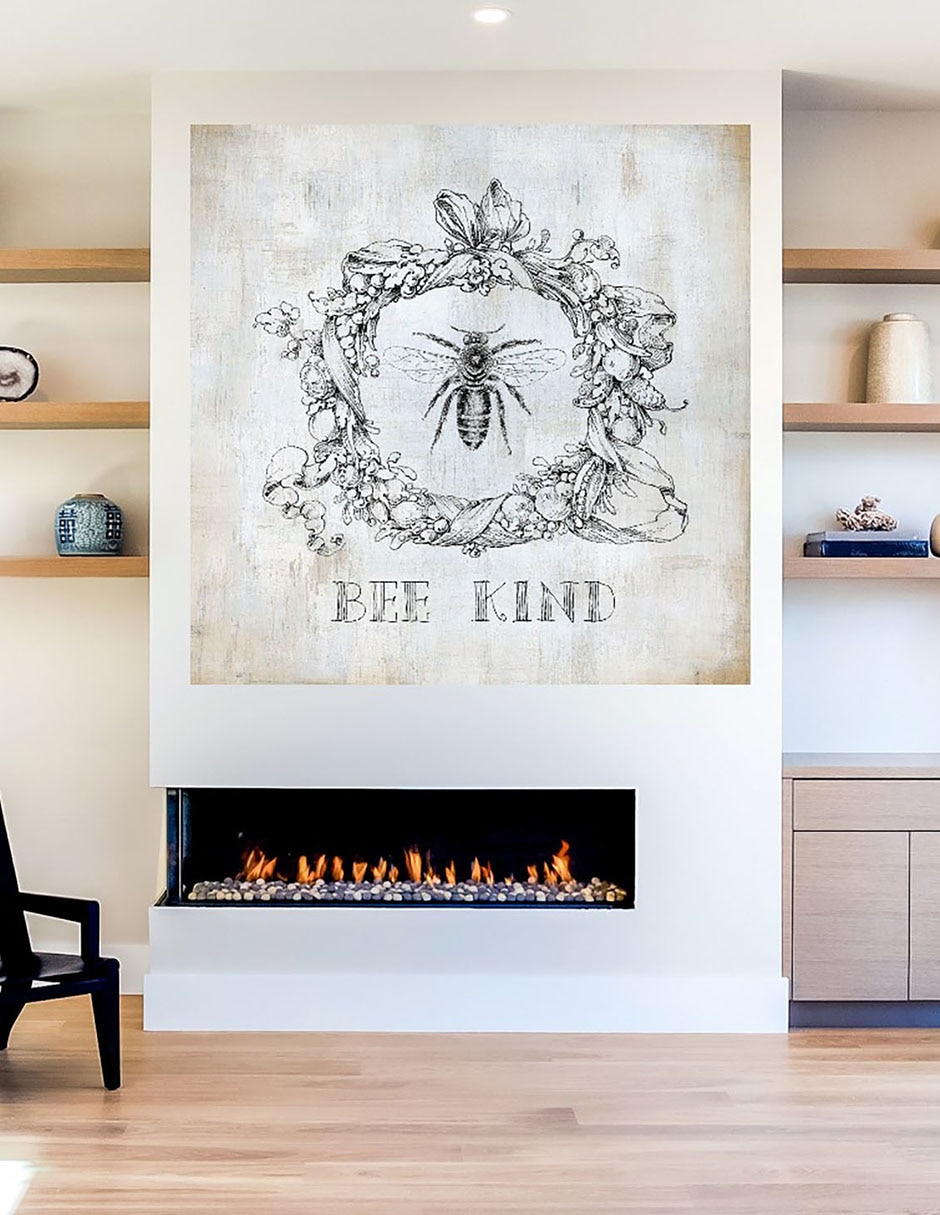 Cuadro decorativo Abeja II técnica mixta Animales Domésticos 6