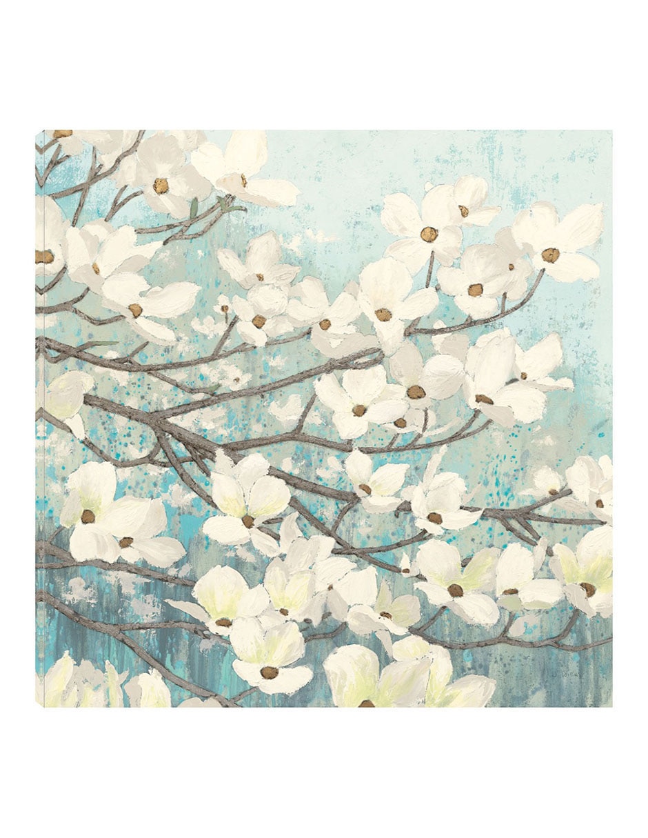 Cuadro decorativo Flor de Cornejo II técnica mixta Floración