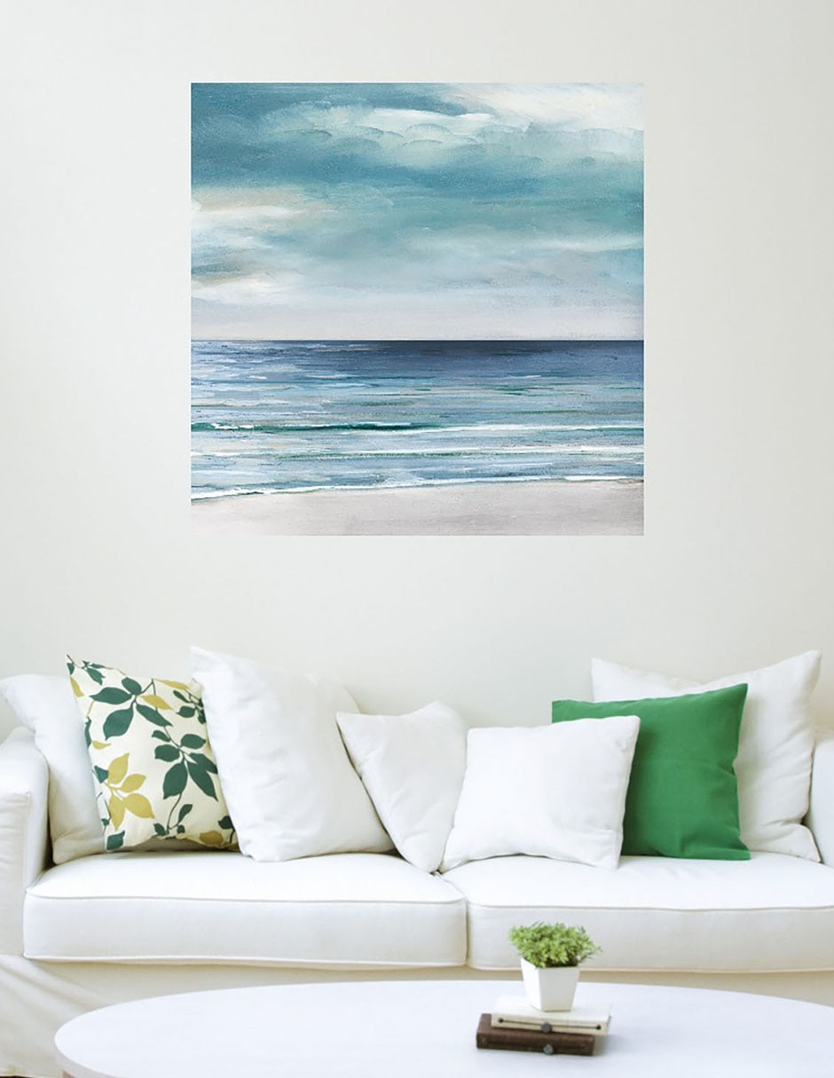 Cuadro decorativo Costa Azul Plata II técnica mixta Playas 3