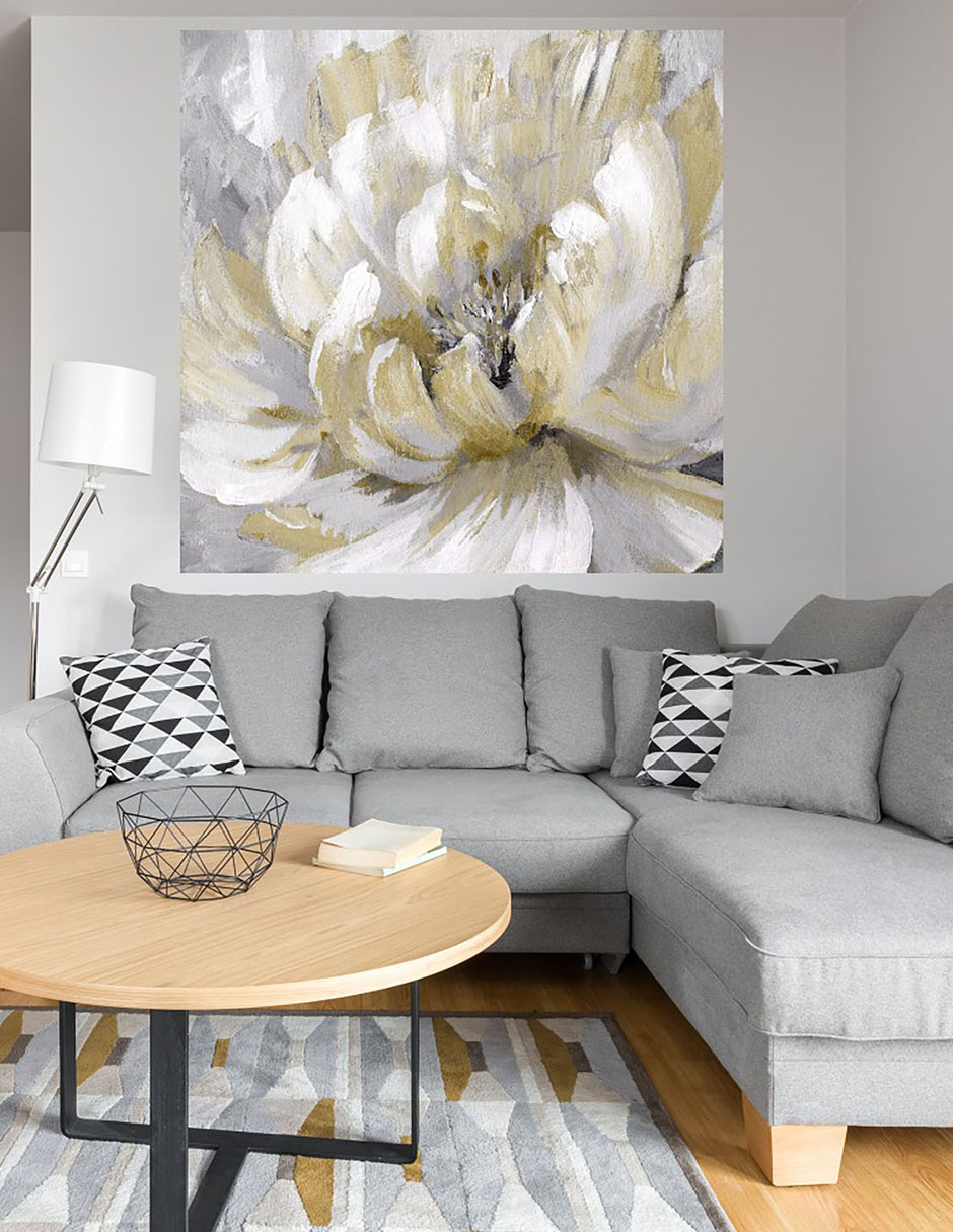 Cuadro decorativo Estallido de oro de primavera técnica mixta Floración 4