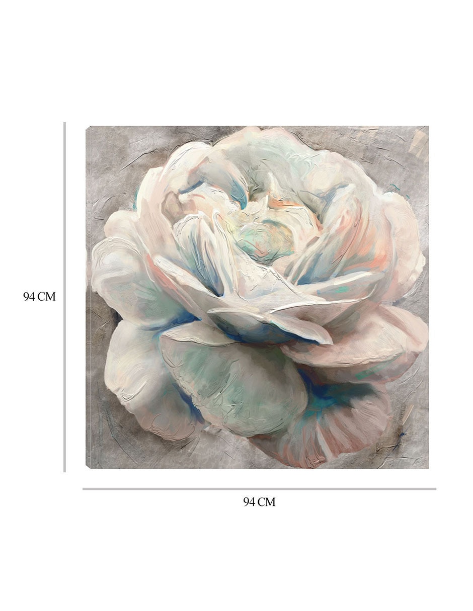 Cuadro decorativo Confeti Peonia técnica mixta Floración 2