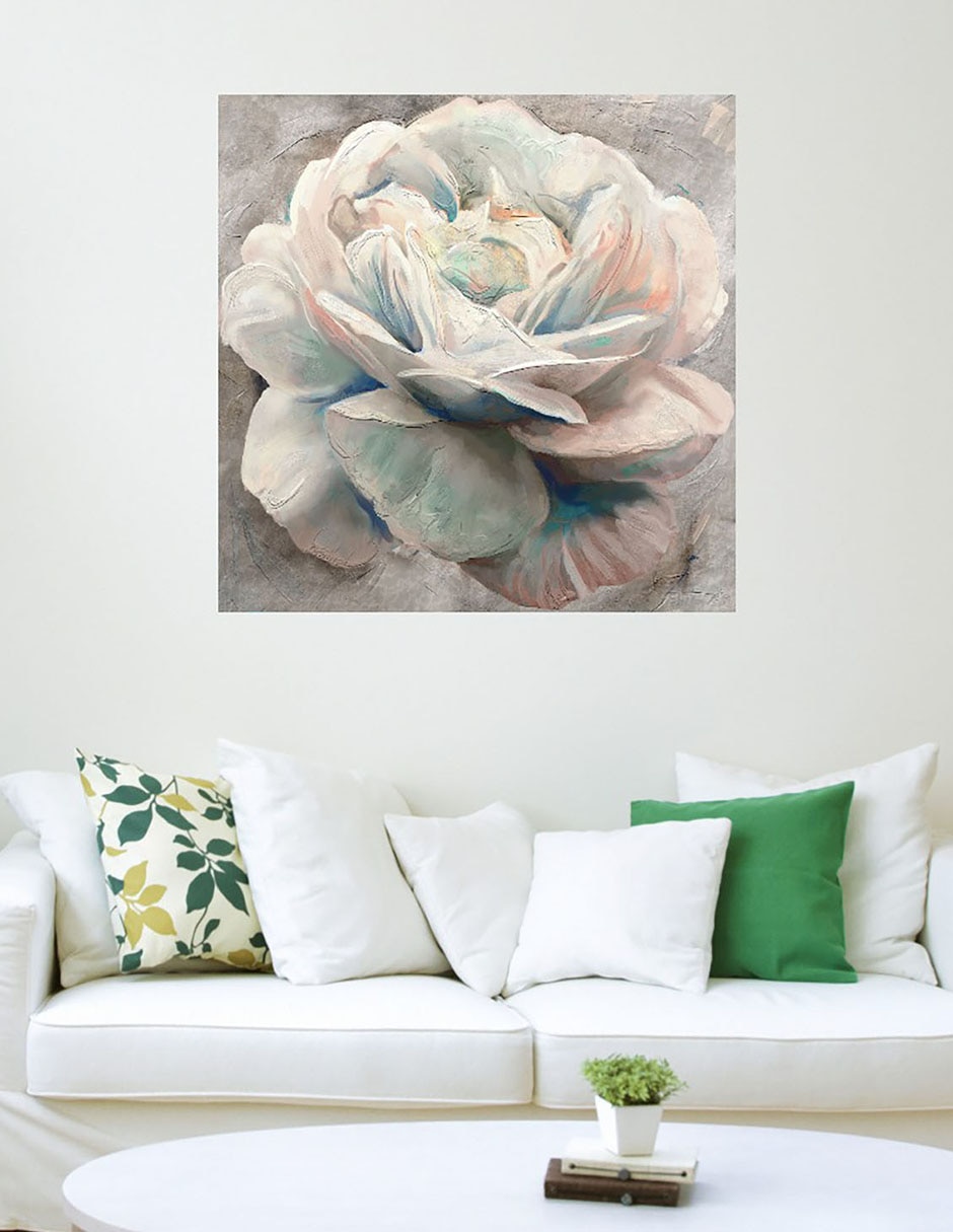 Cuadro decorativo Confeti Peonia técnica mixta Floración 3