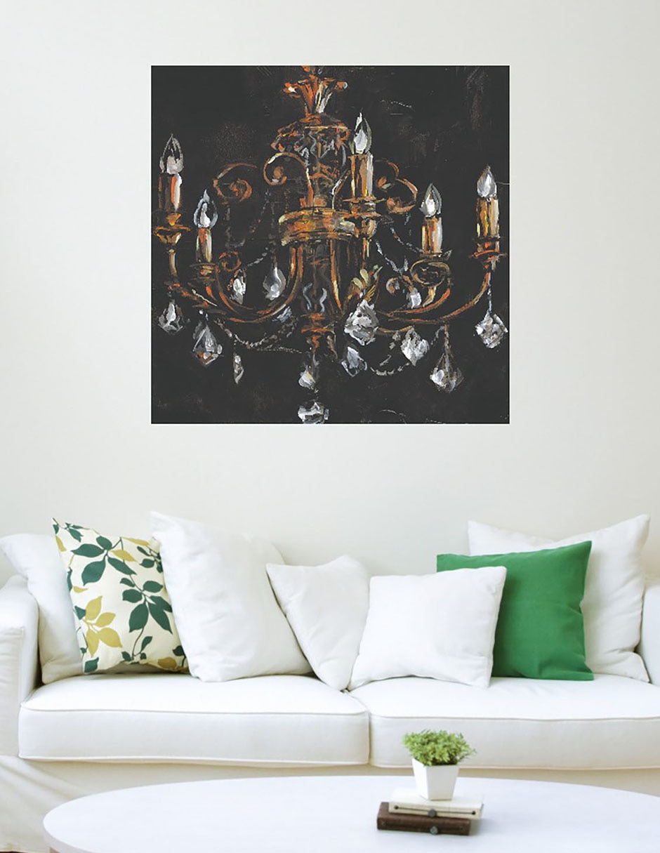 Cuadro decorativo Candelabro dorado técnica mixta Objetos 3