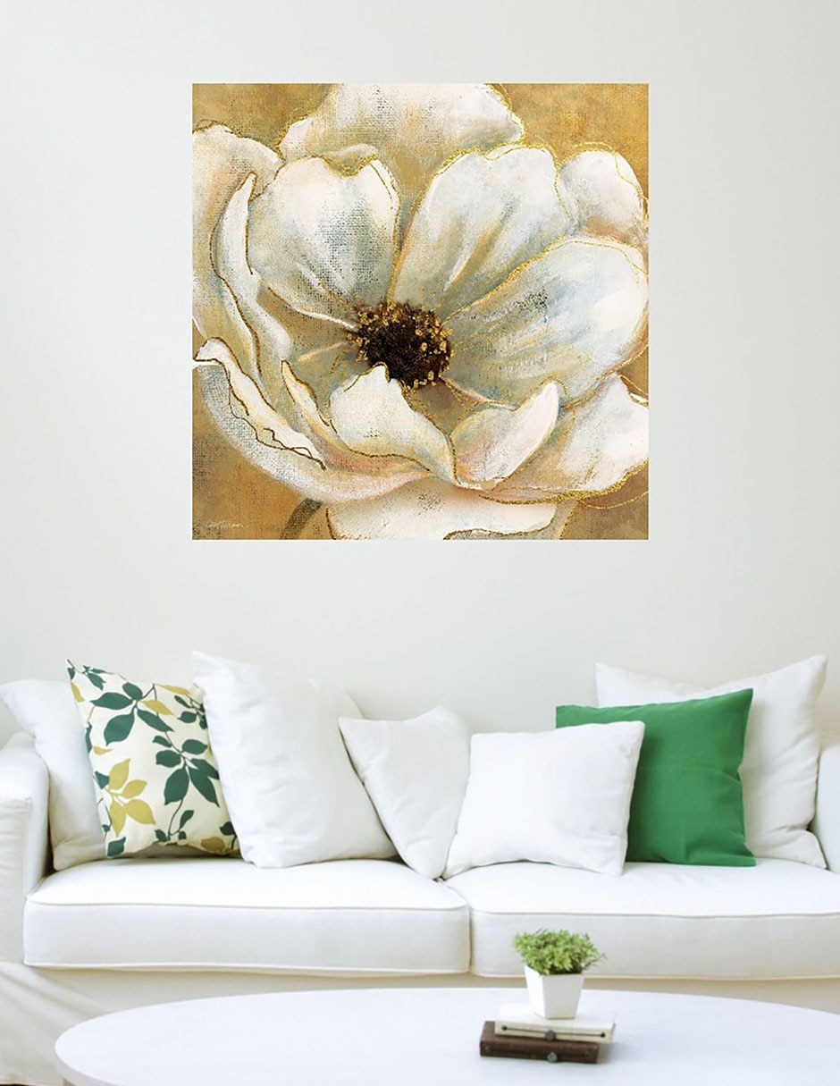 Cuadro decorativo Esplendor dorado I técnica mixta Floración 3